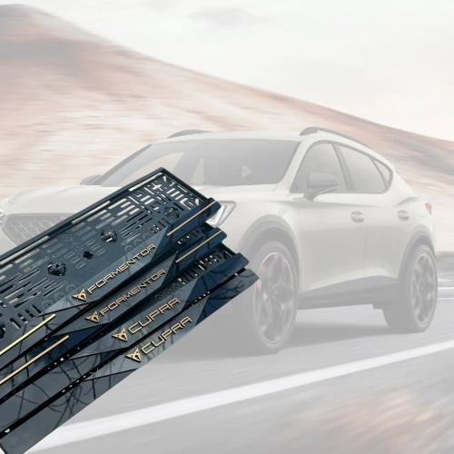 3D Kabartmalı Akrilik Avrupa Plaka Çerçevesi - Seat Leon & Cupra Uyumlu Aksesuarı (2x, 520x110mm)