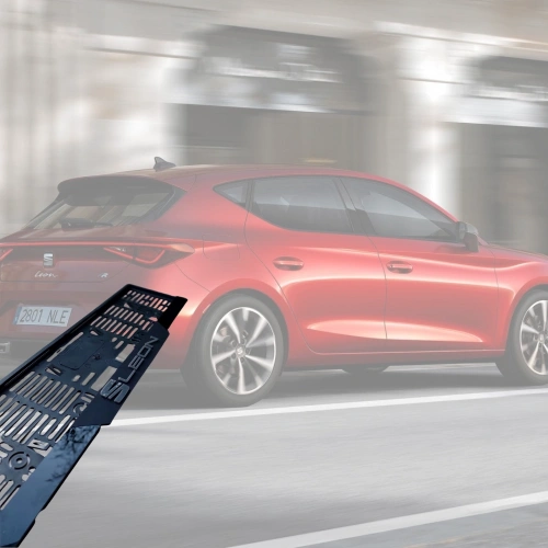 3D Kabartmalı Akrilik Avrupa Plaka Çerçevesi - Seat Leon & Cupra Uyumlu Aksesuarı (2x, 520x110mm)