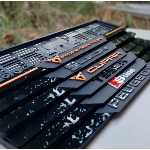 3D Kabartmalı Akrilik Avrupa Plaka Çerçevesi - BMV M Uyumlu Aksesuarı (2x, 520x110mm)