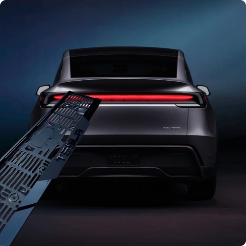 3D Kabartmalı Akrilik Avrupa Plaka Çerçevesi - TESLA Uyumlu Aksesuarı (2x, 520x110mm)