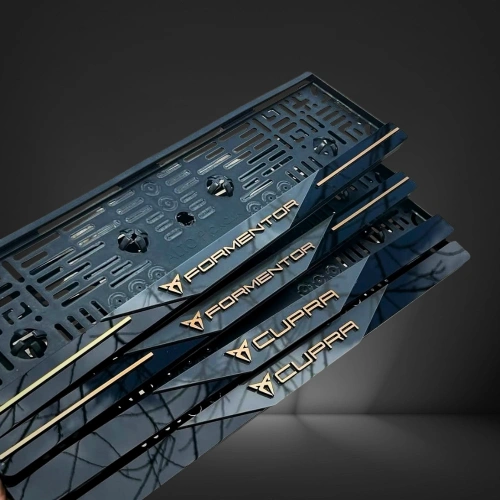 3D Kabartmalı Akrilik Avrupa Plaka Çerçevesi - Cupra &Formentor Uyumlu Aksesuarı (2x, 520x110mm)