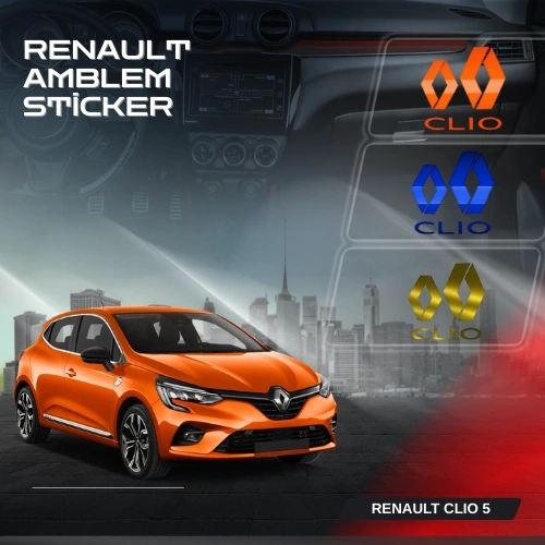 Renault Clio 5 Amblem Sticker Set
