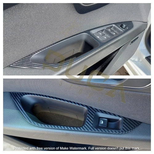 Seat Leon 5F/MK3 / 4 Kapı Kol Tutma Kaplama Sticker Seti
