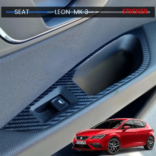 Seat Leon 5F/MK3 / 4 Kapı Kol Tutma Kaplama Sticker Seti
