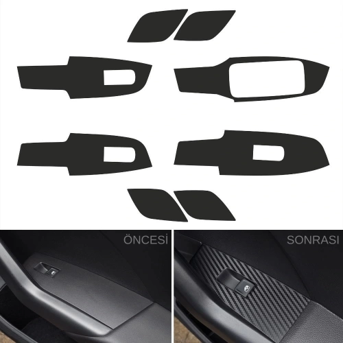 Volkswagen T-CROSS Uyumlu İç Trim Kaplama Set