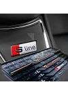 3D Kabartmalı Akrilik Avrupa Plaka Çerçevesi - AUDİ S LİNE PLaka Aksesuarı (2x, 520x110mm)