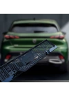 3D Kabartmalı Akrilik Avrupa Plaka Çerçevesi - PEUGEOT yumlu Aksesuarı (2x, 520x110mm)