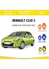 Renault Clio 3 Amblem Sticker Set