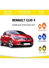 Renault Clio 4 Amblem Sticker Set