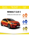 Renault Clio 5 Amblem Sticker Set