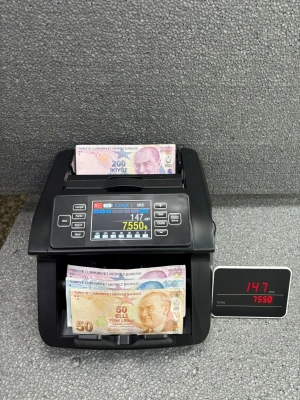 C15 Türk Lirası Karışık Sayma Ofis Tipi Para Sayma Makinesi (EKRAN HEDİYELİ)