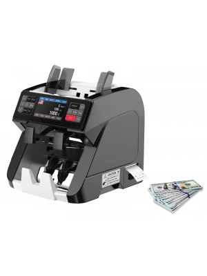 HMS KAAN PRO BLACK (Printer’lı)  Para Sayma Makinesi 25 Ülkeli 1+1 (Müşteri Ekranlı)