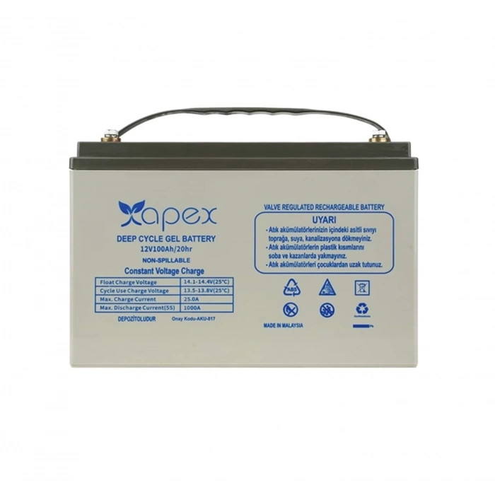 Apex 12V 100Ah Jel Akü