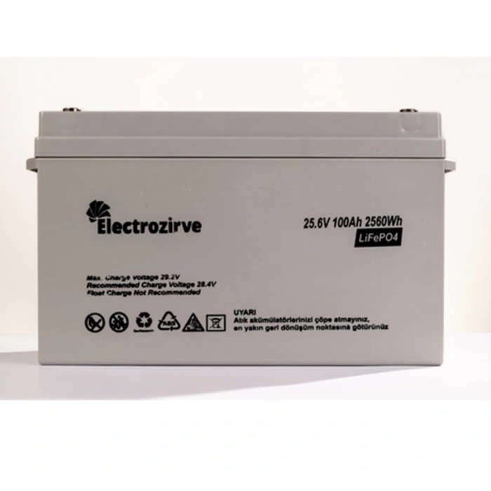 Electro Zirve 25,6V 100Ah Lityum Akü (LifePO4)