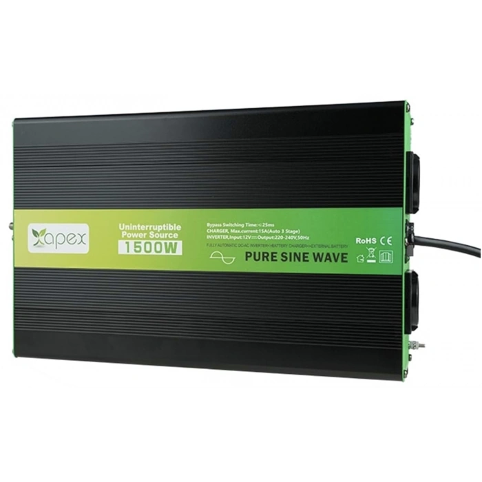 NPS1500-24 Apex 1500W Şarjlı Tam Sinüs İnverter 24V