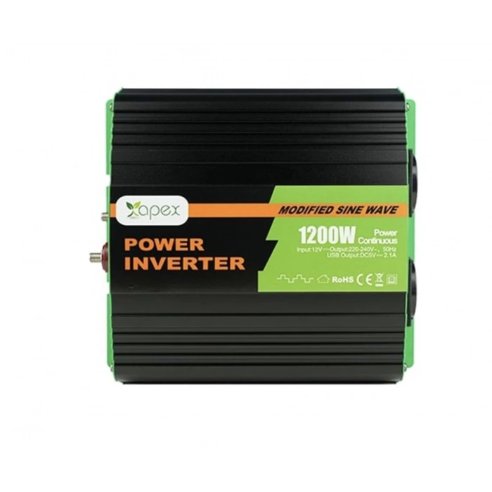 NS1200-12 Apex 1200W Modifiye Sinüs İnverter 12V