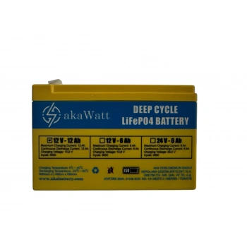 12 Volt 12 Ah Lityum LiFePO4 Akü