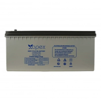 Apex 12V 200Ah Jel Akü