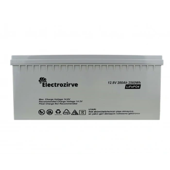 Electro Zirve 12.8V 200Ah Lityum Akü (LifePO4)