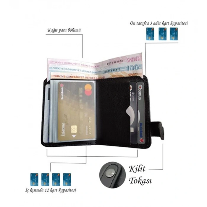 KENDİN TASARLA - Kartlıklı Cüzdan - TESBİH VE ANAHTARLIK HEDİYE!