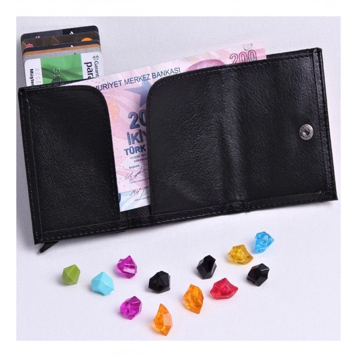 KENDİN TASARLA - Kisiye Özel Otomatik Mekanizmalı Deri Cüzdan