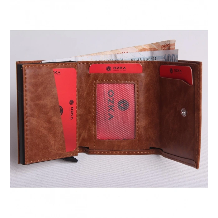 KİŞİYE ÖZEL YENİ TREND OTOMATİK MEKANİZMALI CÜZDAN