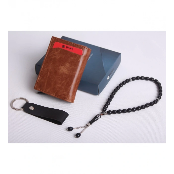 KİŞİYE ÖZEL YENİ TREND OTOMATİK MEKANİZMALI CÜZDAN - ANAHTARLIK VE TESPİH HEDİYELİ