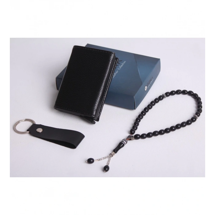 KİŞİYE ÖZEL YENİ TREND MIKNATISLI OTOMATİK MEKANİZMALI CÜZDAN - ANAHTARLIK VE TESPİH HEDİYELİ