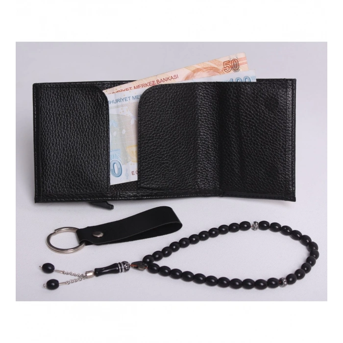 KİŞİYE ÖZEL YENİ TREND MIKNATISLI OTOMATİK MEKANİZMALI CÜZDAN - ANAHTARLIK VE TESPİH HEDİYELİ