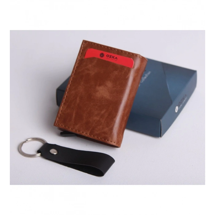 KİŞİYE ÖZEL YENİ TREND OTOMATİK MEKANİZMALI CÜZDAN - ANAHTARLIK HEDİYELİ