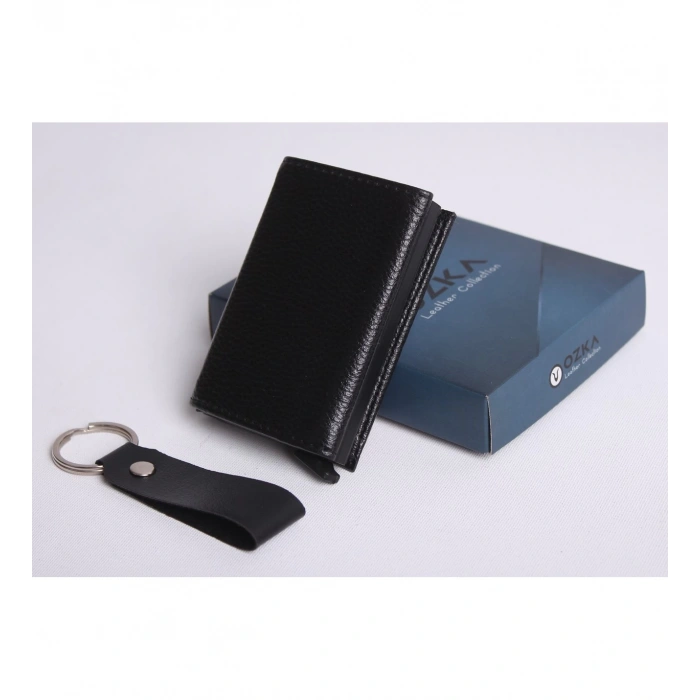 KİŞİYE ÖZEL YENİ TREND MIKNATISLI OTOMATİK MEKANİZMALI CÜZDAN - ANAHTARLIK HEDİYELİ