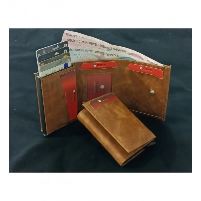 CRAZY DERİ MEKANİZMALİ CÜZDAN