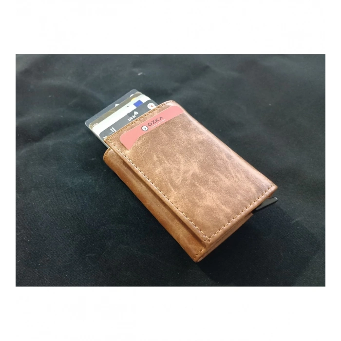 CRAZY DERİ MEKANİZMALİ CÜZDAN