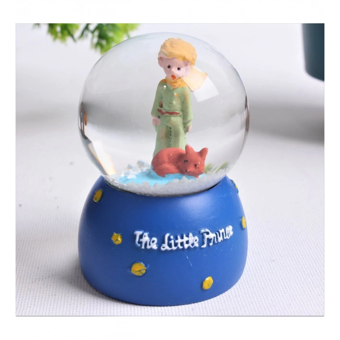 HEDİYELİK LED IŞIKLI KÜÇÜK PRENS FİGÜRLÜ CAM KÜRE