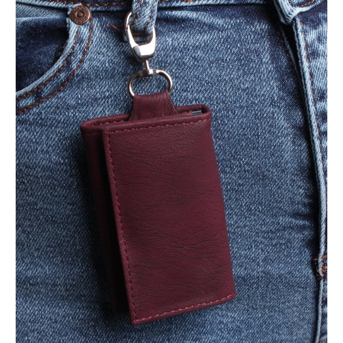 KİŞİYE ÖZEL BORDO ANAHTARLIK