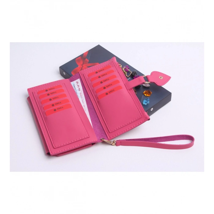 KİŞİYE ÖZEL PEMBE RENK MAÇA MODEL CÜZDAN & YUSUFÇUK KOLYE SET - ANAHTARLIK HEDİYELİ!