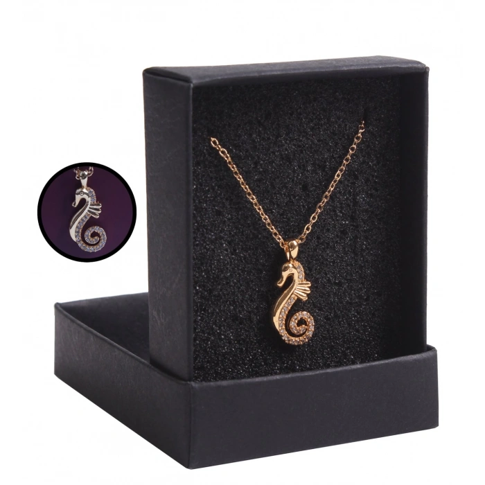 KİŞİYE ÖZEL BORDO RENK MAÇA MODEL CÜZDAN & DENİZ ATI KOLYE SET - ANAHTARLIK HEDİYELİ!