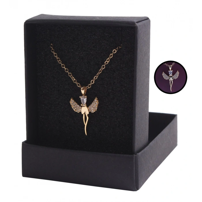 HEDİYELİK ELMASBAŞ MELEK KOLYE