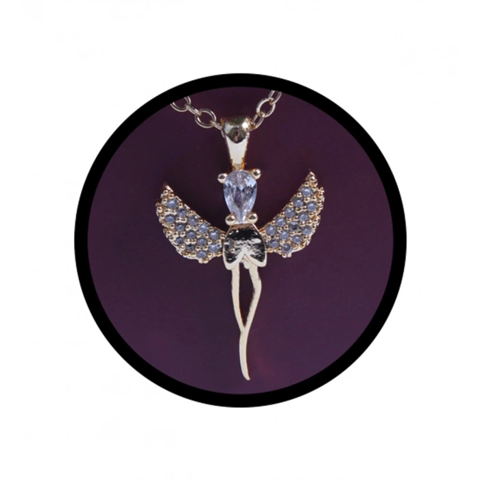 HEDİYELİK ELMASBAŞ MELEK KOLYE