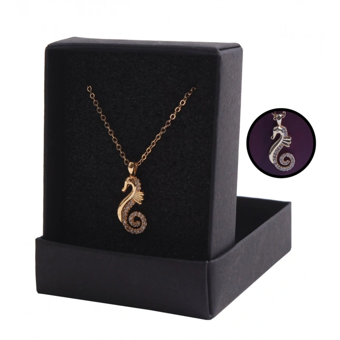 HEDİYELİK DENİZ ATLI KOLYE