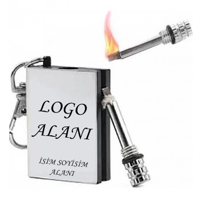 KİŞİYE ÖZEL LOGOLU KİBRİT ANAHTARLIK
