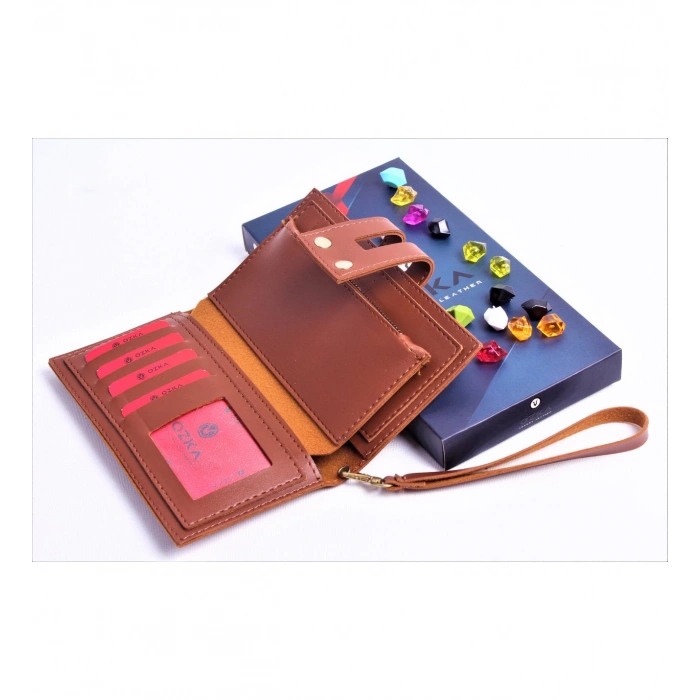 TABA ÇİFT ÇITÇITLI MODEL TREND KADIN CÜZDANI