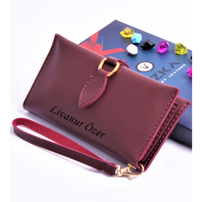 BORDO DAMLA MODEL TREND KADIN CÜZDANI