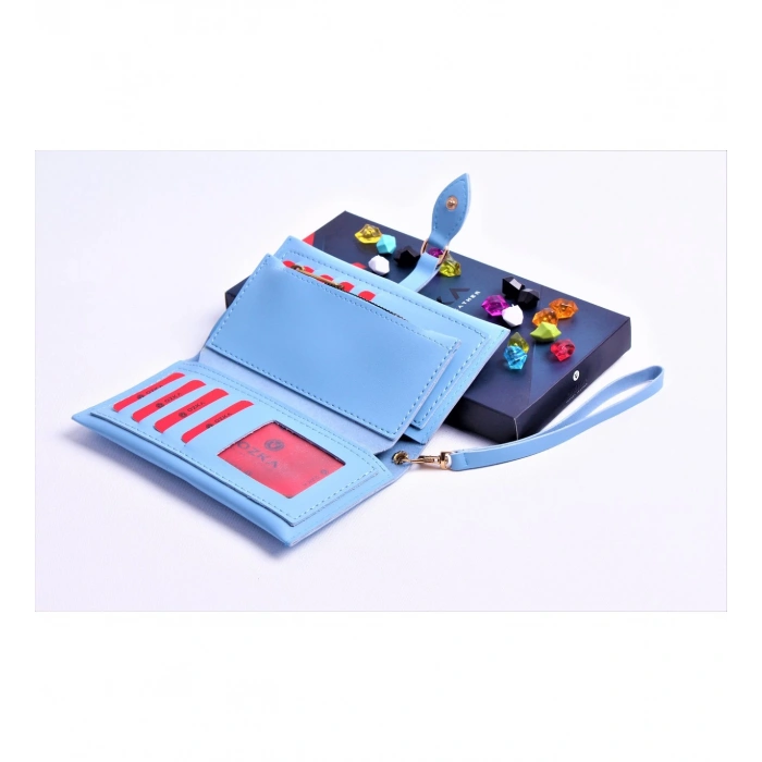 MAVİ DAMLA MODEL TREND KADIN CÜZDANI