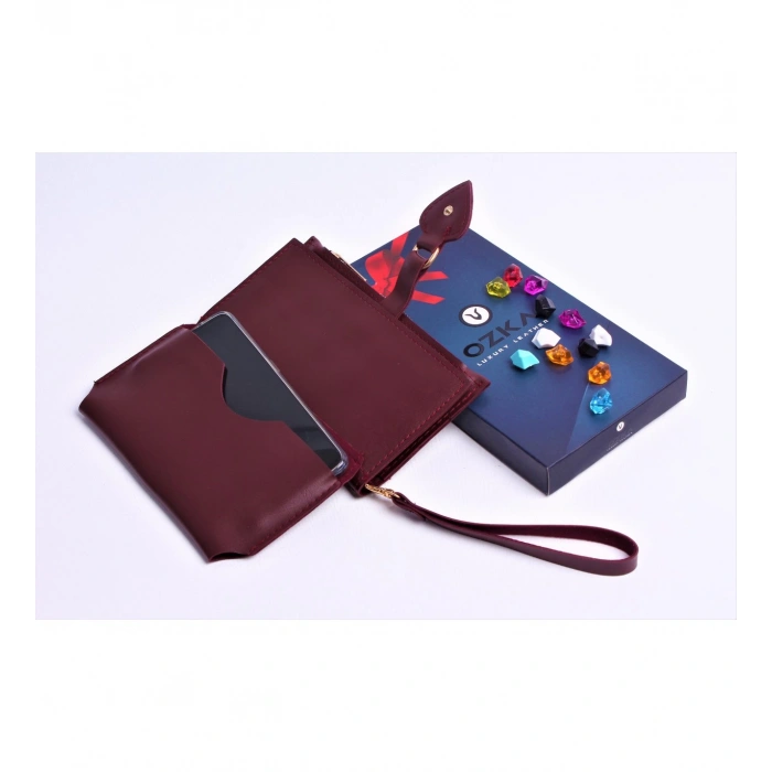 BORDO MAÇA MODEL TREND KADIN CÜZDANI