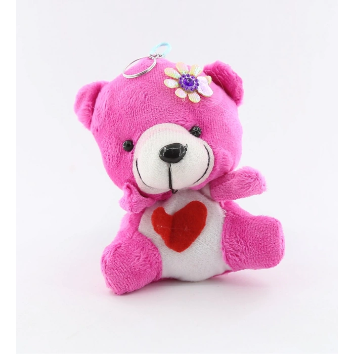 PEMBE PELUŞ ANAHTARLIK AYICIK