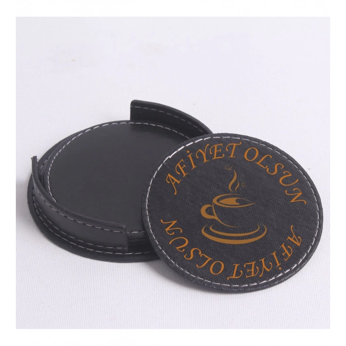 KİŞİYE ÖZEL BASKILI 4LÜ BARDAK ALTLIĞI