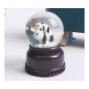HEDİYELİK LED IŞIKLI PANDA FİGÜRLÜ CAM KÜRE 2