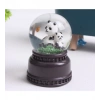 HEDİYELİK LED IŞIKLI PANDA FİGÜRLÜ CAM KÜRE