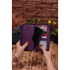 Mürdüm Telefon Bölmeli Unisex Deri Uzun Kartlık Cüzdan Portföy